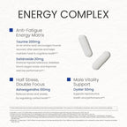 Men's Energy & Immune Complex, Energy Production, Fatigue Relief, Stress Support, Immune Health, Non-GMO, Made in USA, 90 Servings