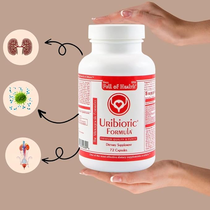 Uribiotic Formula [72 Capsules] Since 2003 – Advanced Support for Urinary Bladder, Prostate & Kidney Health | Dietary Supplement | 60 Quality Ingredients