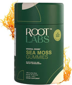 ROOT LABS Sea Moss Gummies I 92+ Minerals I Black Seed Oil I KSM 66 Ashwagandha I Lab Tested I No Added Sugar | for Men, Women I Non-GMO I 100% Natural & Organic I 1600 mg I 60 Gummy