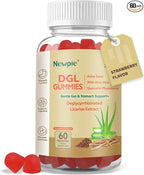 DGL Gummies | Deglycyrrhizinated Licorice Root Extract, Quercetin, Aloe Vera, Anise Seed Powder | Gut Health, Stomach Soothe, Gerd Support, Digestive Comfort | Gluten Free, 60 ct(Strawberry Flavor)