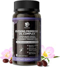 Lukaree Evening Primrose Oil Complex for Women – Hormone Wellness with Cold-Pressed EPO, 10% GLA, Sage, Fulvic Acid, L-Theanine – Supports Cyclical Balance, Mood, Skin & Immune Health, 90 Softgels