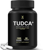 HUMANX TUDCA+ 1000mg Bile Salts Liver Support Supplement, Liver and Gallbladder Cleanse Supplement - Vegan, Non GMO - USA Made Easy to Swallow Capsules - Tauroursodeoxycholic Acid Supplements