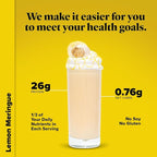 Keto Chow Lemon Meringue - Keto Meal Replacement Shake Powder - Nutritionally Complete - Low Carb - Delicious Easy Meal Substitute - Protein Rich You Choose The Fat - Single Meal Sample