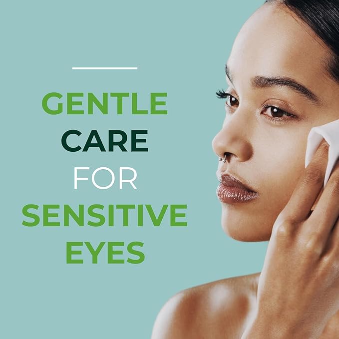 NOVEHA 360PCs Tea Tree Oil Eyelid & Lash Wipes With Hyaluronic Acid, Green Tea & Chamomile For Blepharitis & Itchy Eyes, Individually Wrapped Eyelash Wipes Natural Makeup Remover & Daily Cleanser