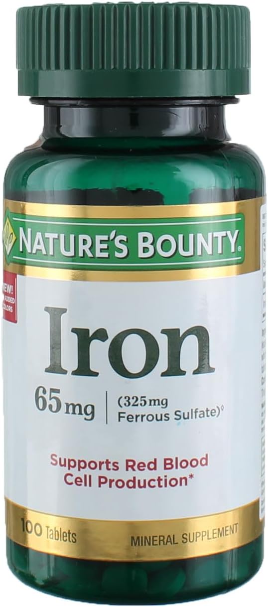 Ferrous SULF TB 65milligram NBY Pack of 3 100ct each