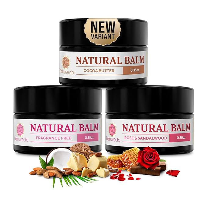 Vulva Balm Discovery Pack – Fragrance-Free,Cocoa & Rose Sandalwood | Feminine Moisturizer for Dryness, Itching, Chafing & Odor | Natural Intimate Skincare – 0.35 oz Jars (3-Pack)