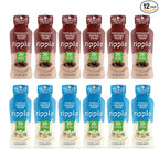Ripple 12 oz Protein Shakes (12 Fl Oz (Pack of 12), Variety Pack (Chocolate and Vanilla))