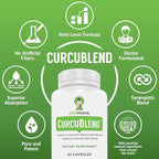 VitaMonk Turmeric and Ginger Complex with Meriva, Grape Seed, Boswellia Extract, Cat’s Claw and More - Ginger and Turmeric Supplements for Overall Health, Wellness and Immune Support - 60 Caps