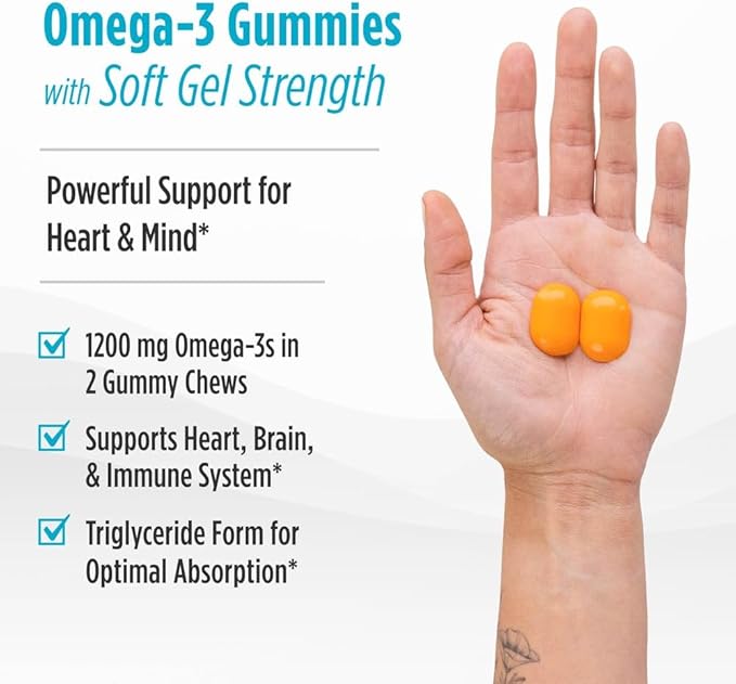 Nordic Naturals Zero Sugar Ultimate Omega Gummy Chews - Tropical Fruit - 54 Gummy Chews - Non GMO - Optimal Wellness - 27 Servings
