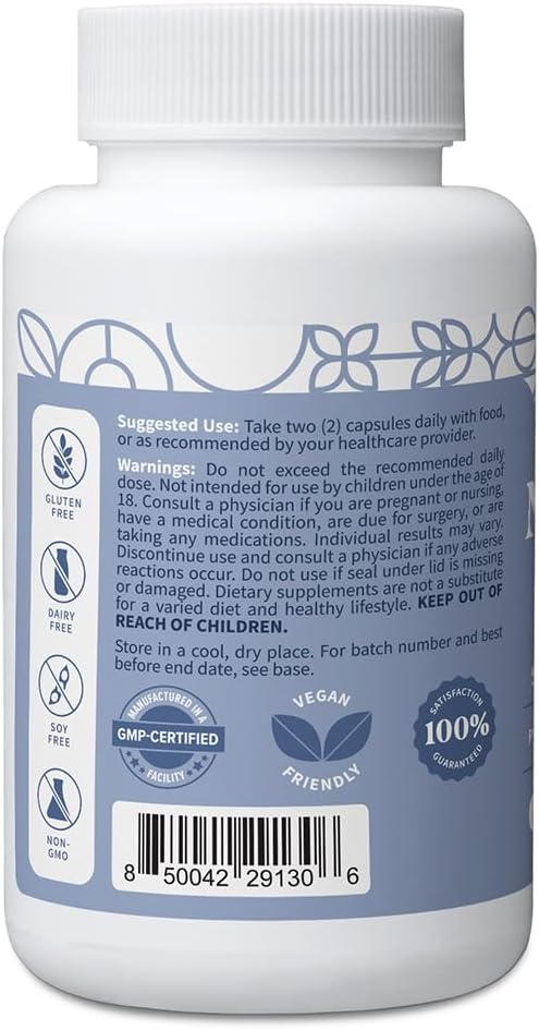 Pattern Wellness Magnesium Complex – Supports Muscle, Bone & Relaxation Health – with Zinc & Vitamin D – Daily Support Formula – 120 Vegan Capsules