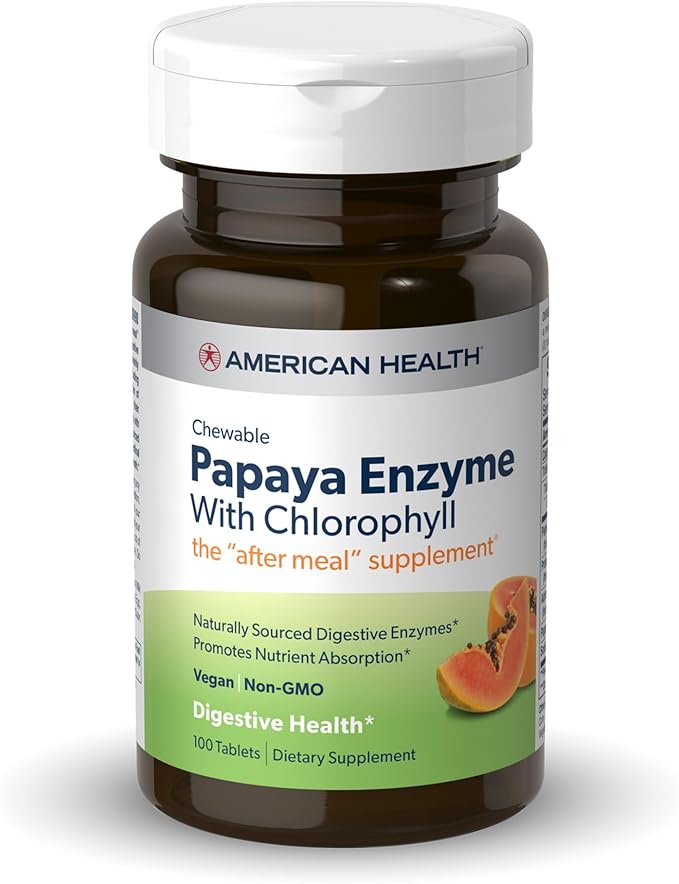 Chewable Papaya Enzyme with Chlorophyll 100 Chwbls