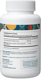 Pattern Wellness CoQ10 – 200mg Ubiquinone with BioPerine® Black Pepper Extract – Cellular Energy & Vitality Support – Non-GMO – 30 Vegan Capsules*