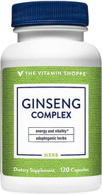 The Vitamin Shoppe Ginseng - Energy Support, Mental Clarity & Adaptogenic Wellness (120 Capsules)