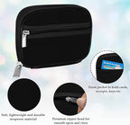 Serfeymi Weekly Travel Pill Organizer Pill Case for Purse with Removable 7 Day Pill Box, Fashionable Travel Medicine Organizer Pill Container for Medicine, Vitamin, Supplement - Black 01 + Pill Box