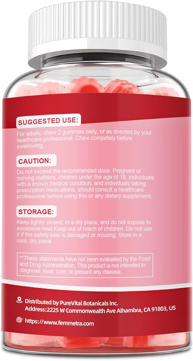 Probiotics for Women 50+, 200 Billion CFU Vaginal Probiotics Gummies with D-Mannose & Cranberry, Sugar-Free Cranberry Flavor for pH Balance, Urinary & Gut Health, 60 Count