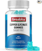 Copper Glycinate Gummies for Women, 2mg Chelated Copper with Vitamin C, High Absorption Copper Supplements for Women 25-44, Immune, Energy, Skin & Bone Health, 60 Count