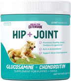 Health Extension Chondroitin with Glucosamine for Dogs, 8oz - Arthritis Pain Relief, Joint & Hip Supplement, Cheese Flavored Powder