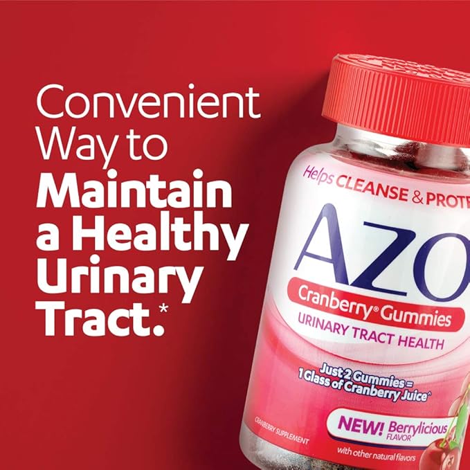 AZO Urinary Tract Health Gummies 72 Count & Cranberry Gummies 40 Count
