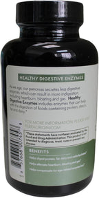 TERRA ORIGIN Digestive Enzymes with Probiotics & Prebiotics | 60 Capsules | Supports Digestive Gut Health | Non GMO, Gluten Free, Vegan | for Women and Men