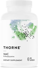 THORNE - NAC - N-Acetylcysteine - 500mg - Supports Respiratory Health and Immune Function*; Promotes Liver and Kidney Detox - 180 Capsules