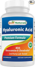 Best Naturals Hyaluronic Acid 100 mg 60 Capsules - Support Healthy Joints and Youthful Skin