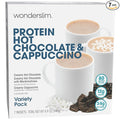 Wonderslim Protein Hot Drink, Variety Pack, Low Sugar, Low Carb, Keto Friendly & Gluten Free (7ct)