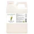 GreenHealth Rice Bran Carrier Oil – 100% Pure, Cold Pressed, 16 fl oz – White Plastic Jug for Skin, Hair, Massage & DIY Formulations