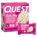 Quest Nutrition Frosted Protein Cookies, Birthday Cake, <1g Sugar, 5g Protein, 1g Net Carbs, Gluten Free, 8 Cookies
