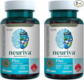 NEURIVA Plus Decaff 50ct Strawberry Gummy (2 Pack) Nootropic Brain Supplement for Memory, Focus & Concentration & Cognitive Function, Clinically Tested NeuroFactor, Phosphatidylserine, Vitamins B6 B12
