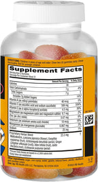 Airborne Kids 500mg Vitamin C Gummies, Kids Immune Support Zinc Gummies with Powerful Antioxidants VIT C & E - 63 Gummies, Assorted Fruit Flavor (Pack of 4)