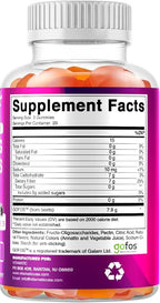 Vitamatic Prebiotic Fiber Gummies for Adults – 4 Pack (Total 120 Gummies) 7g Fiber per Serving | Extra Strength | Zero Sugar Added | Pectin-Based | Digestive Health & Regularity Support