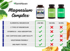 FarmHaven Magnesium Glycinate & Malate Complex w/Vitamin D3, 100% Chelated for Max Absorption- Bone Health, Nerves, Muscles, 240 Capsules, 120 Days
