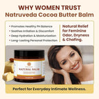 Vulva Balm for Women – No added Fragrance, Vaginal Moisturizer Cream, Hormone-Free, Vulva Cream for Dryness and Itching, Feminine Balm, Wet Hydration (3 oz, Cocoa Butter)