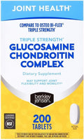 berkley jensen Triple Strength Glucosamine Chondroitin MSM Boswellia Complex 2703 mg, Joint Support Supplement for Women & Men, NSF Certified, 200 Tablets (Pack of 1)