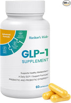 Huritan's Vride GLP-1 Supplement Support with Probiotics | Premium Formula for Healthy Weight Management & Digestive Balance | 60 Capsules