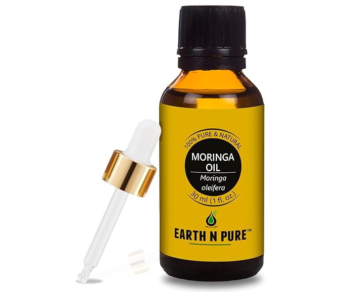 Earth N Pure Moringa Oil Cold Pressed, Natural and Therapeutic Grade 30 ml