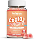 CoQ10 Gummies 200mg with Omega-3, EPA + DHA, & Magnesium - Coenzyme Q10 Supplements for Heart Health, Cellular Energy & Antioxidant, Vegan - 60 Gummies