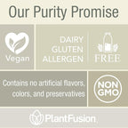 PlantFusion Complete Lean Plant Based Protein Powder - Prebiotic Fiber, Superfoods & Digestive Enzymes - Vegan, Gluten Free, Soy Free, Non-GMO - Chocolate Brownie 1 lb
