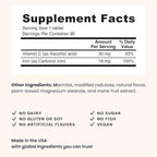 EZ Melts Iron - Supplement for Daily Energy & Iron Support - with Vitamin C - No Artificial Flavors - Non-GMO & Vegan - Zesty Orange - 180 Dissolvable Tablets (180 Servings)