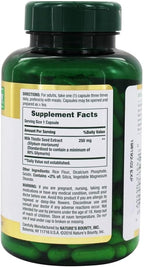 Nature's Bounty Milk Thistle Capsules, Traditionally Used for Liver Health, Herbal Supplement, 250 mg per Serving, 200 Count (Pack of 2)