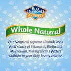 Blue Diamond Almonds Whole Natural Raw Snack Nuts, 25 Oz Resealable Bag (Pack of 2)