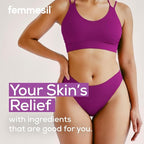Femmesil Yeast Infection Treatment for Women, with Clotrimazole, Antifungal Vaginal Cream for Soothing Relief of Vaginal Itch & Irritation, Burning & Discomfort, 1.7oz Tube