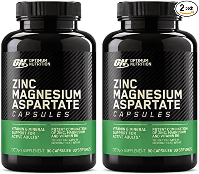 Optimum Nutrition Muscle Recovery and Endurance Supplement for Men and Women,Zinc-and Magnesium Supplement,180 Count (Pack of 2)