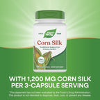 Nature's Way Corn Silk - 1,200 mg per 3-Capsule Serving - Traditional Urinary Health Support* - Corn Silk Dietary Supplement - Vegan & Gluten Free - 100 Vegan Capsules