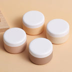 kuangre Travel Containers for Toiletries, Silicone Cream Jars BPA-Free, Leak-proof 2oz Travel Size Containers, Portable Size Silicone Jars with Lid for Cosmetic Face Hand Body Cream (4 Pack)