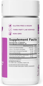 Habit Skin Glow, Supports Skin Health, Hyaluronic Acid, Vitamin A Retinol, Vitamin C & E, 60 Capsules