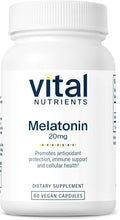 Vital Nutrients Melatonin 20mg - Vegan - Sleep Supplement to Support the Body's Natural Sleep Cycle* - Gluten, Dairy, Soy Free - 60 Capsules