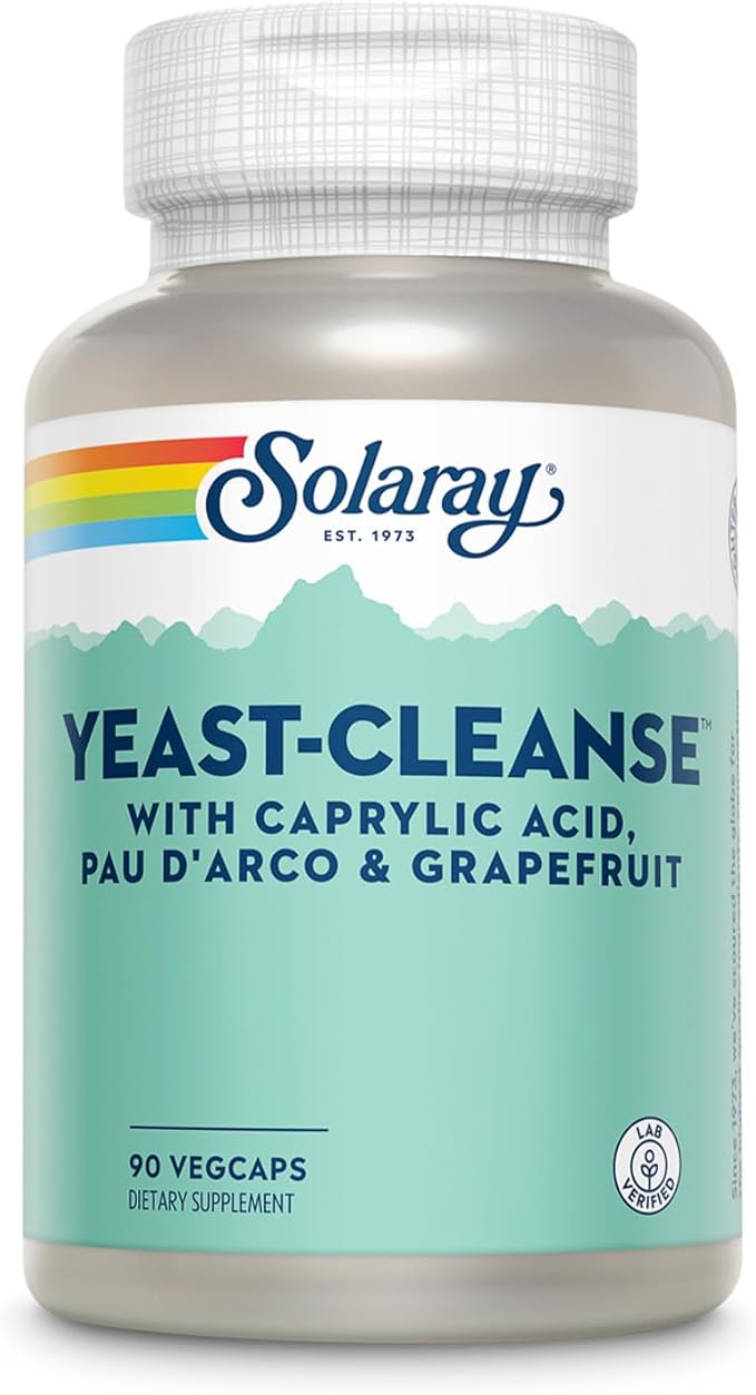 SOLARAY Yeast-Cleanse - 90 Vegetarian Capsules