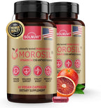 Morosil Clinically Tested C3G Supplement - Metabolism, Antioxidant, Wellness Support for Men & Women - 400mg Moro Red Orange Extract - 60 Veggie Capsules - Non-GMO, Gluten-Free, Vegan-Friendly