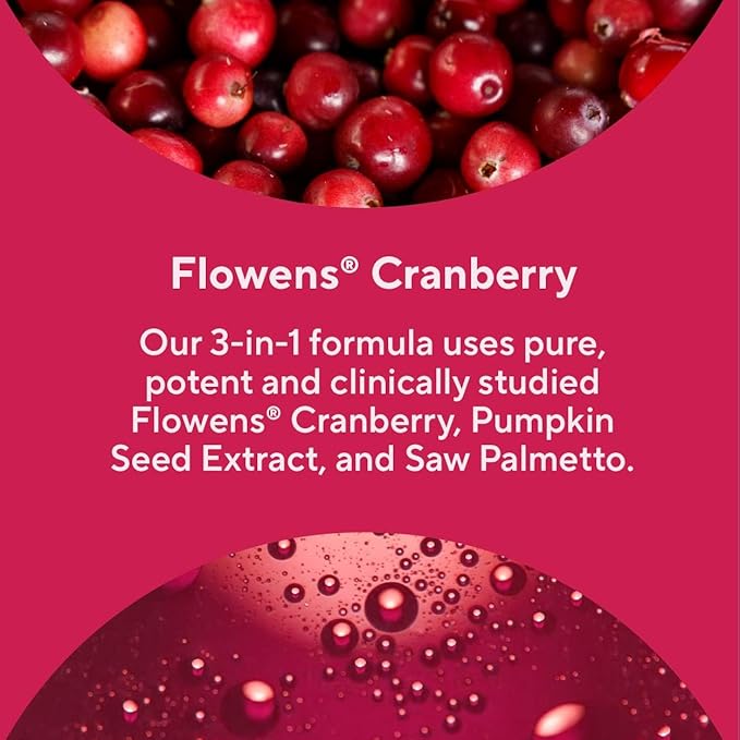 Premium Bladder Support Supplement – Bladder Control Supplement for Occasional Urinary Urgency, Frequency & Leakage – With Clinically Studied Cranberry, Pumpkin & Saw Palmetto - 60 Capsules